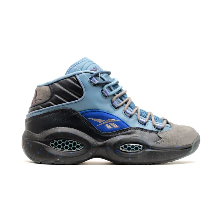 Reebok Question Mid Stash Stash/Grey-Navy-Ultramarine (Other Brands Reebok)