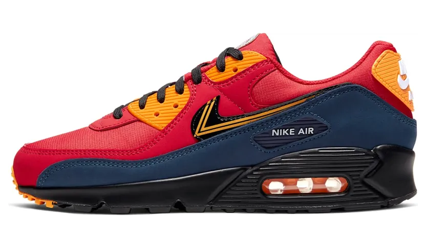 Nike Air Max 90 City Pack – London “University Red / University Gold / Midnight Navy / Black” (CJ1794-600)