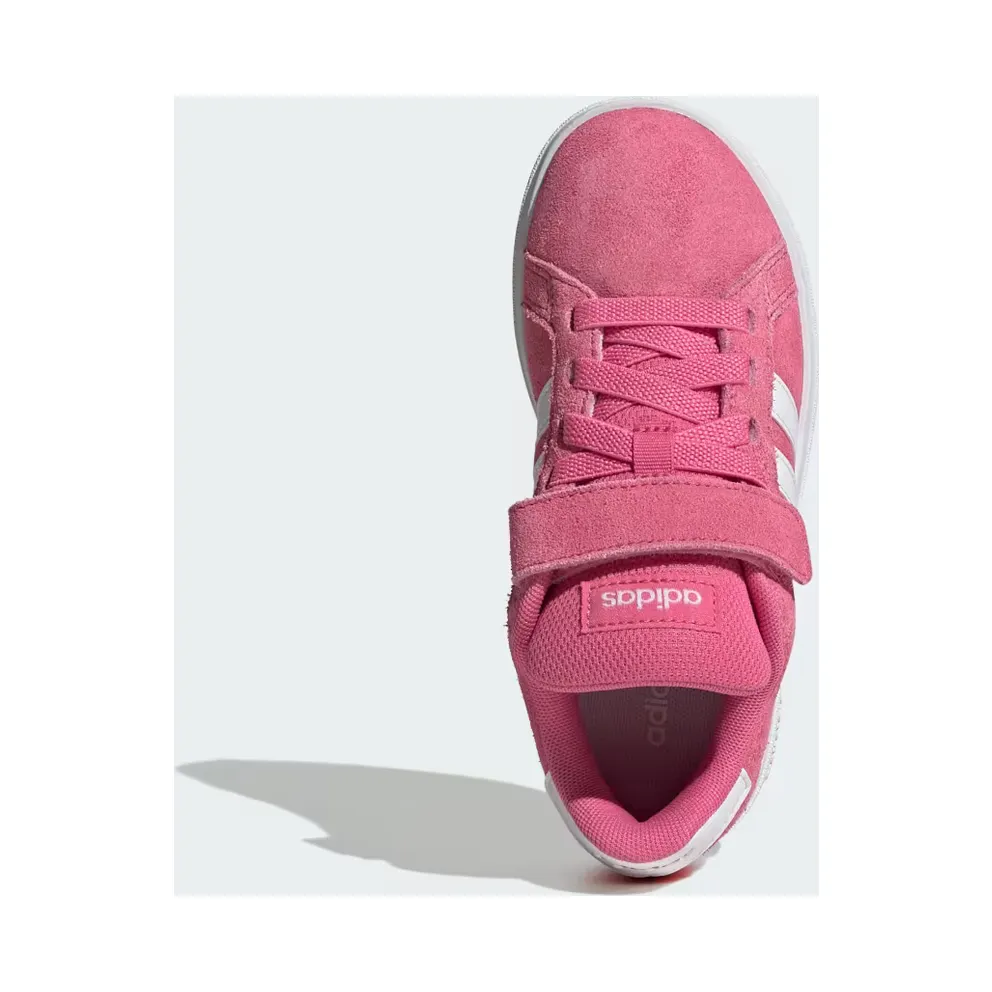 adidas Grand Court 00s Shoes Kids “Pink Fusion / Cloud White / Gum” (JP9350)