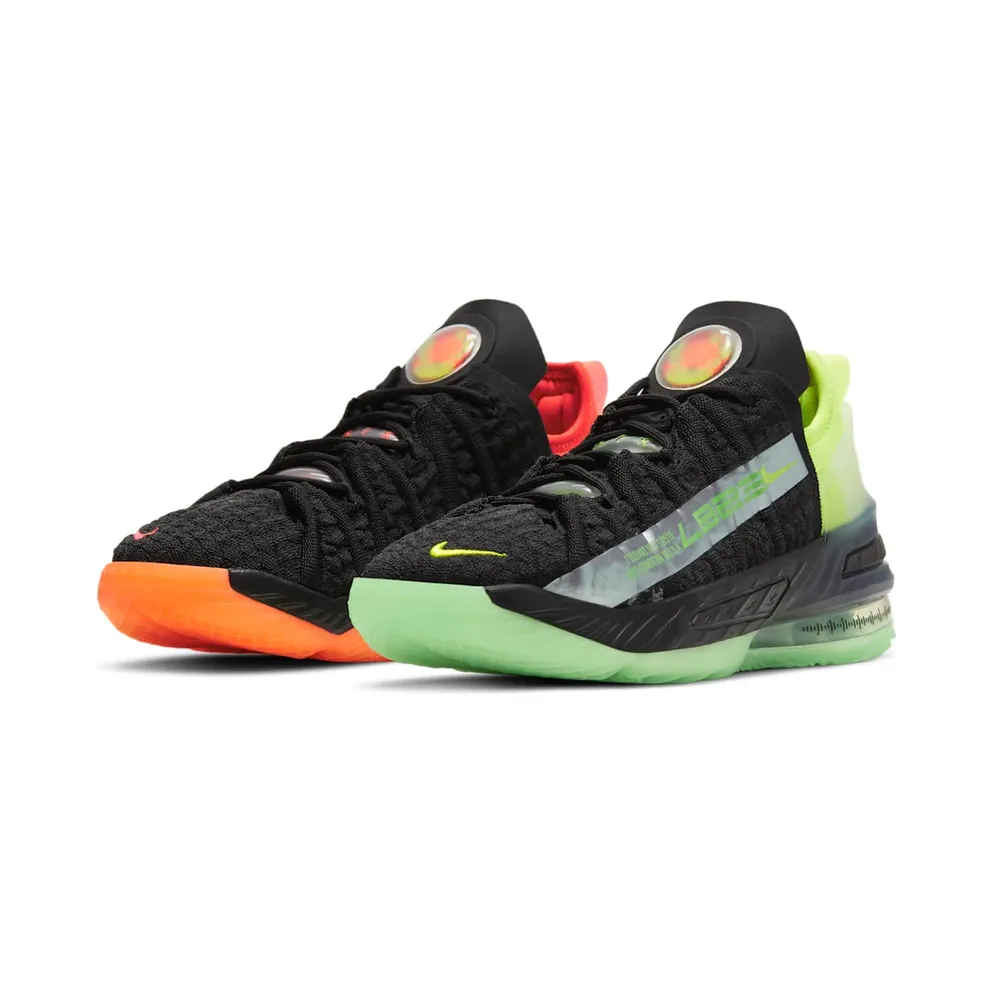Nike LeBron 18 Black Crimson Volt (CW2760-009)