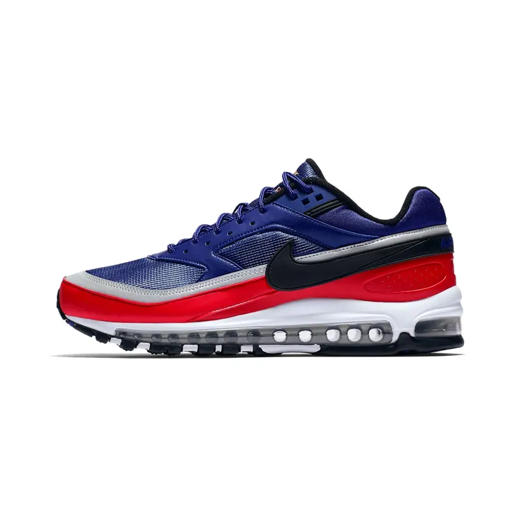 Nike Air Max 97 BW “Deep Royal Blue / University Red / Metallic Silver / Black” (AO2406-400)