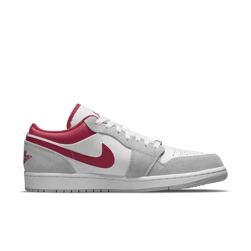 Air Jordan 1 Low SE Light Smoke Grey Gym Red (GS) (DC6991-016)