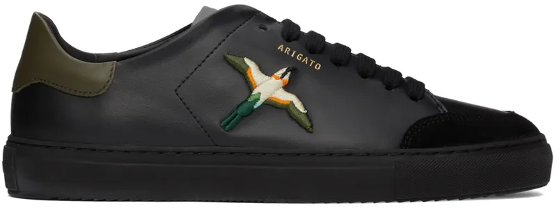 Axel Arigato Black & Khaki Clean 90 Triple Bee Bird Sneakers (28662)