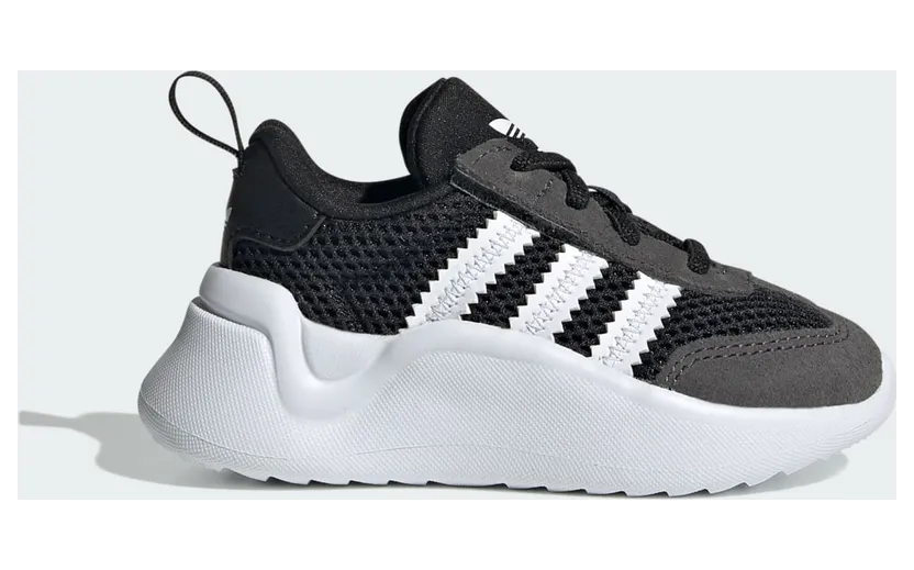Adidas Adifom 70s Comfort Closure met Elastische Veters Kids Core Black / Cloud White / Grey Six (IG4312)