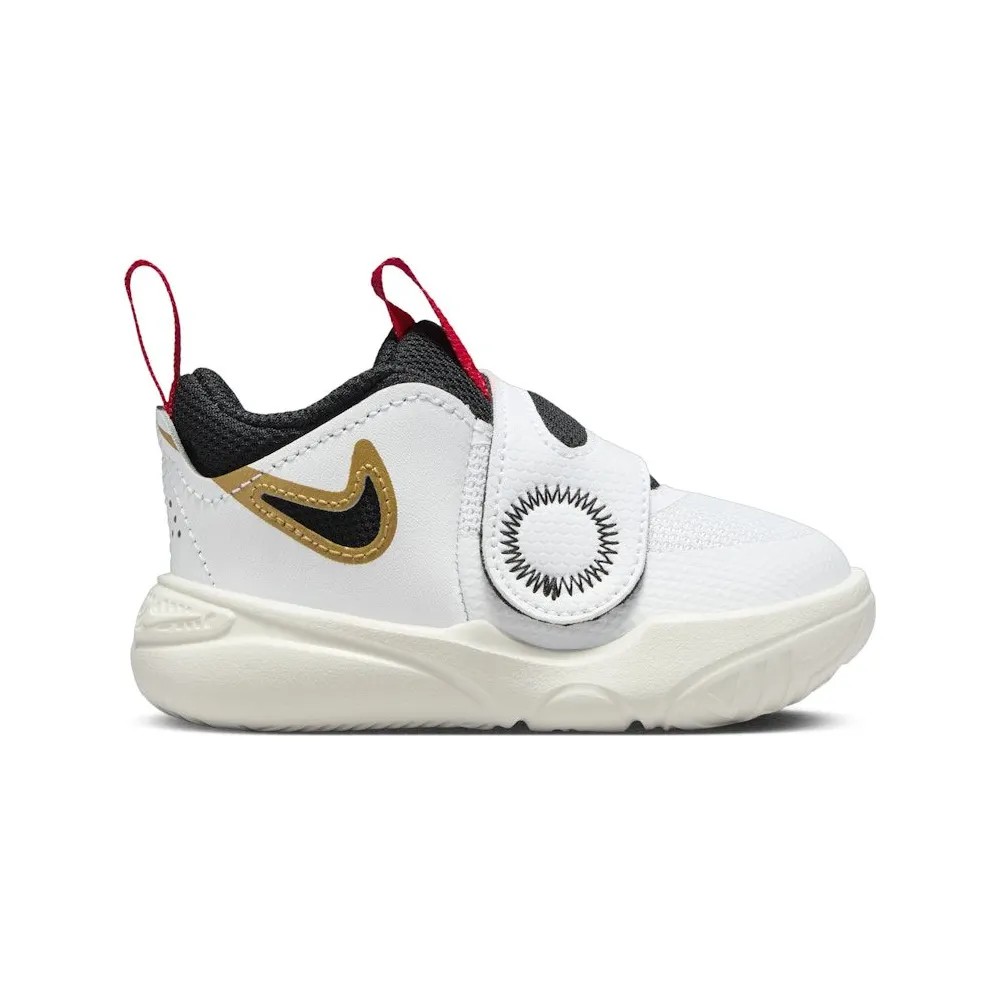 Nike Team Hustle D 11 White Metallic Gold University Red Black (DV8995-104)