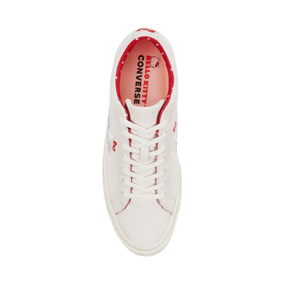 Converse One Star Ox Hello Kitty Grey Vaporus Grey/Egret-Fiery Red (162937C)