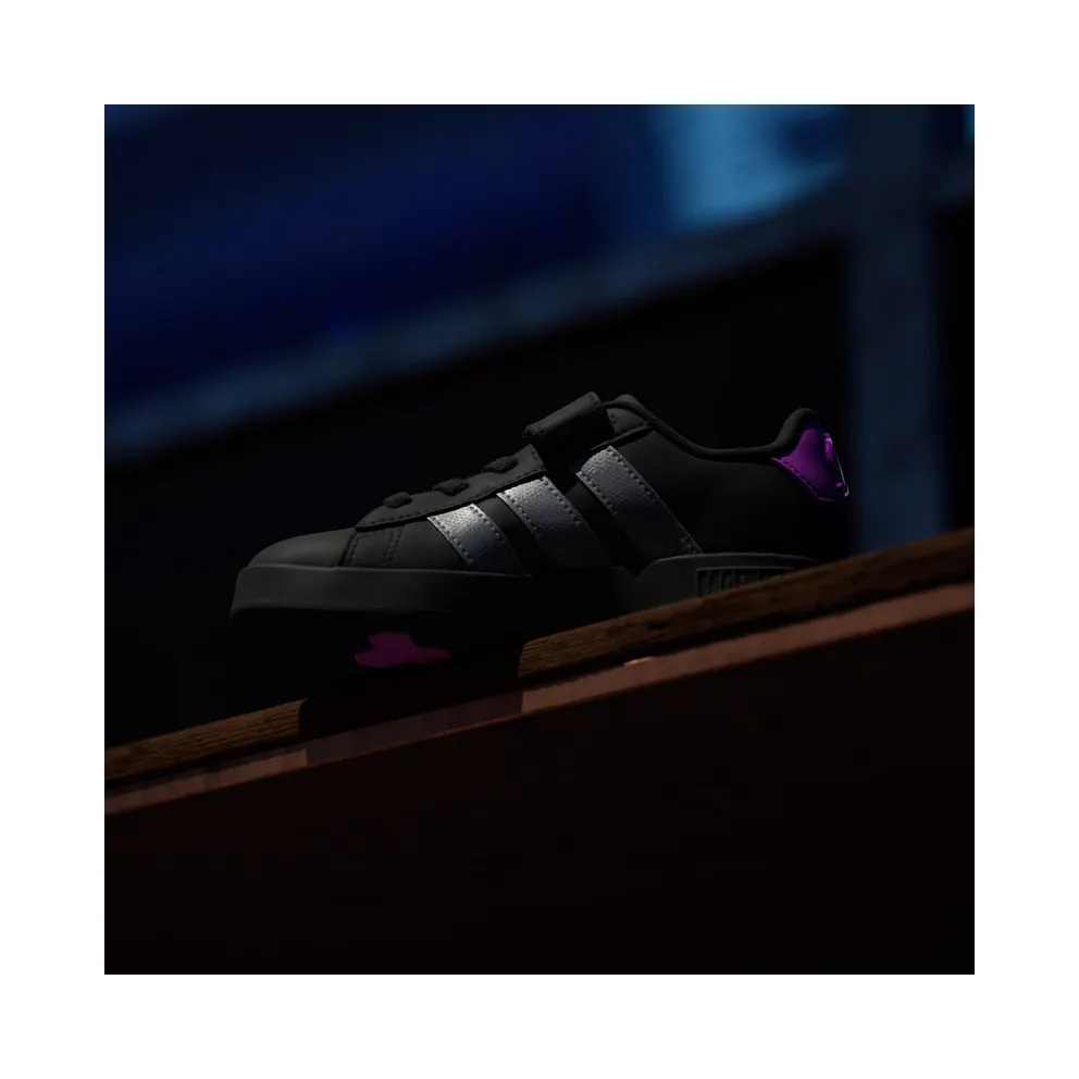 Adidas ADIDAS MARVEL AVENGERS GRAND COURT Shoes KIDS Core Black / Iron Metallic / Purple Burst (KI9188)