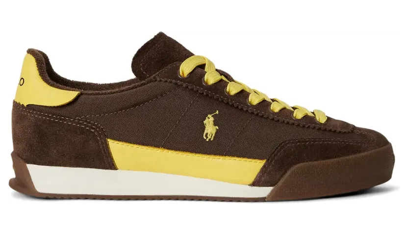 Polo Ralph Lauren sneaker Chocoladebruin / Yellow (804P15632002)