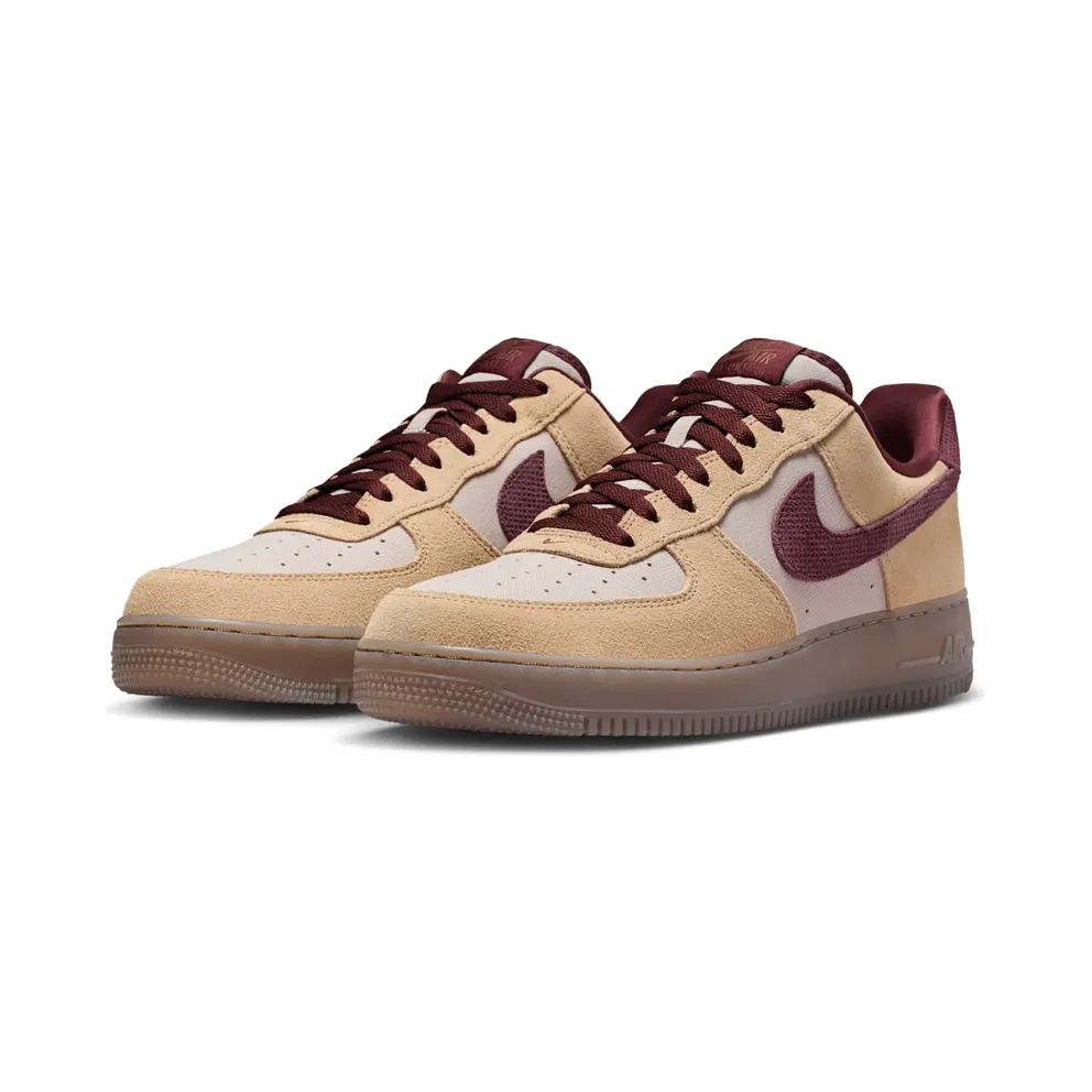 Nike Air Force 1 Low ’07 Premium “Linen Moon Particle Burgundy” (IQ3408-286)