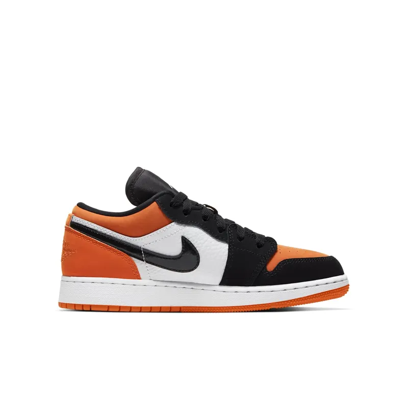 Jordan 1 Low Shattered Backboard (GS) Black/White-Starfish (553560-128)