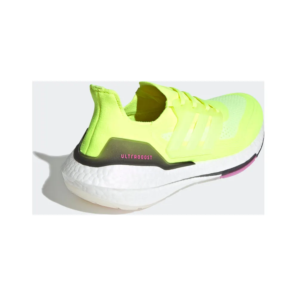 adidas Ultra Boost 2021 Solar Yellow Pink Solar Yellow/Cloud White/Screaming Pink (FY0373)