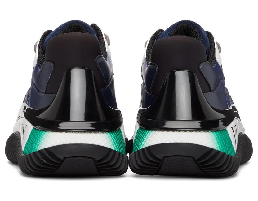Valentino Garavani Black & Blue Valentino Garavani ‘VLTN’ Wade Runner Sneakers (VW2S0BF4GFV) (4)