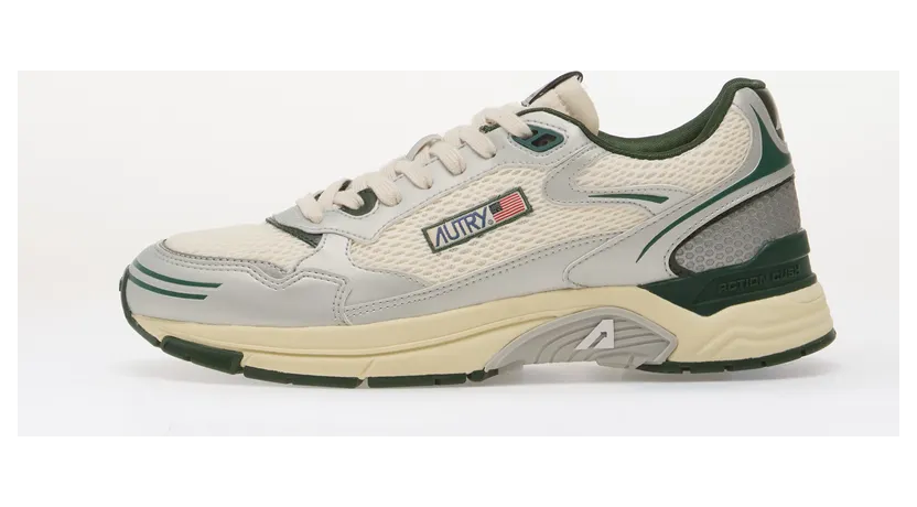 Sneakers Autry Hyperway Low Man Silver/ Green (A1UNHYLMMV16)
