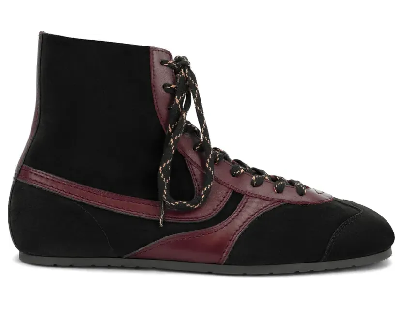 Dries Van Noten suede high top “Black” (2620217010126)
