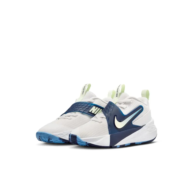 Nike Team Hustle D 12 White Midnight Navy Volt Tint (HF6280-104)