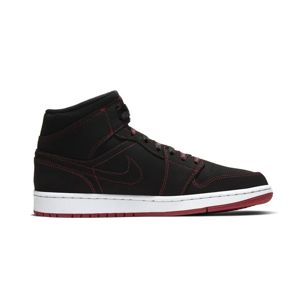 Jordan 1 Mid Fearless Come Fly With Me Black/Gym Red-White (CK5665-062)