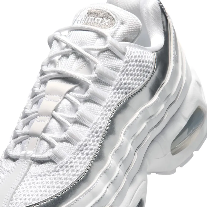 Nike Air Max 95 White/Light Charcoal/Metallic Silver (IR1129-100)