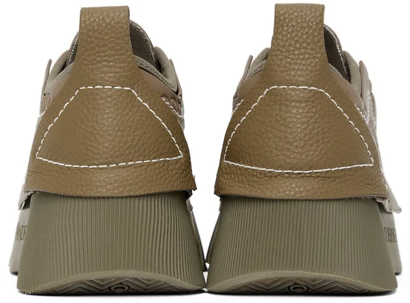 JW Anderson Khaki Chunky Low-Top Sneakers (ANW38000A 15031)