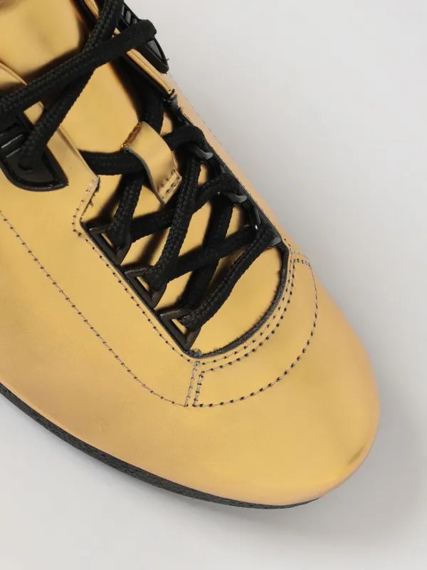 Moschino ’s Laminated Leather Sneakers Gold (MB15101G0OGI0) (3)