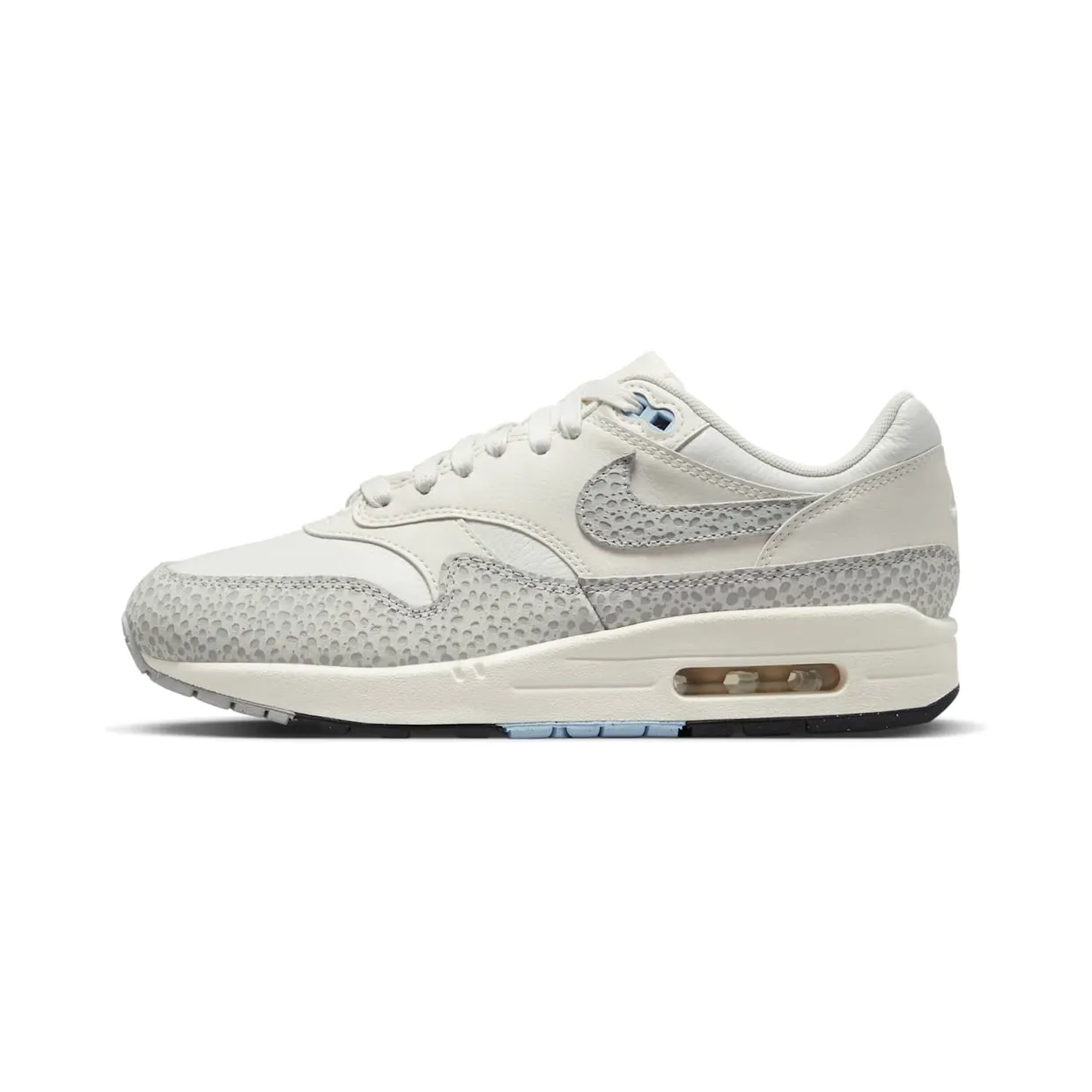 Nike Air Max 1 ’87 Safari “Summit White” (FB5059-100): gebroken wit met grijs op de randen