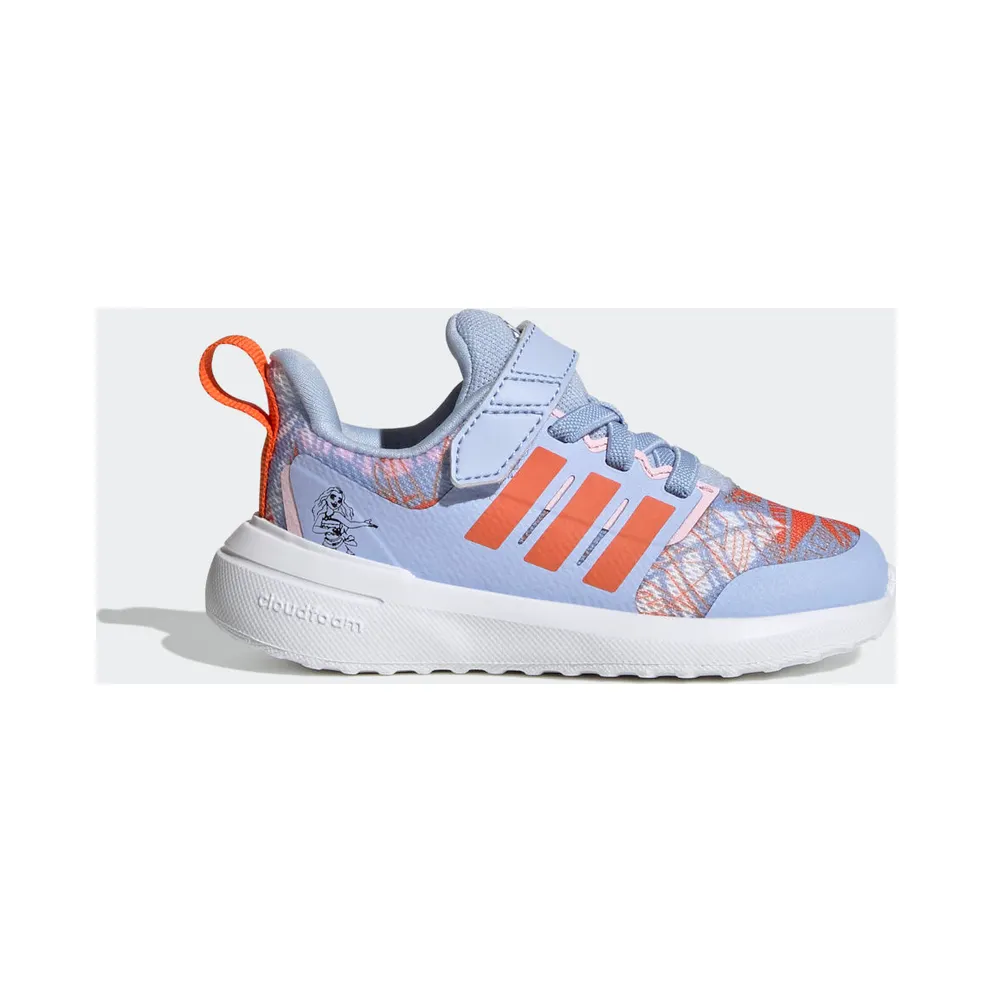 Adidas adidas x Disney FortaRun 2.0 Moana Cloudfoam Sport Running Elastic Lace Top Strap Blue Dawn / Semi Impact Orange / Clear Pink (HP8998)
