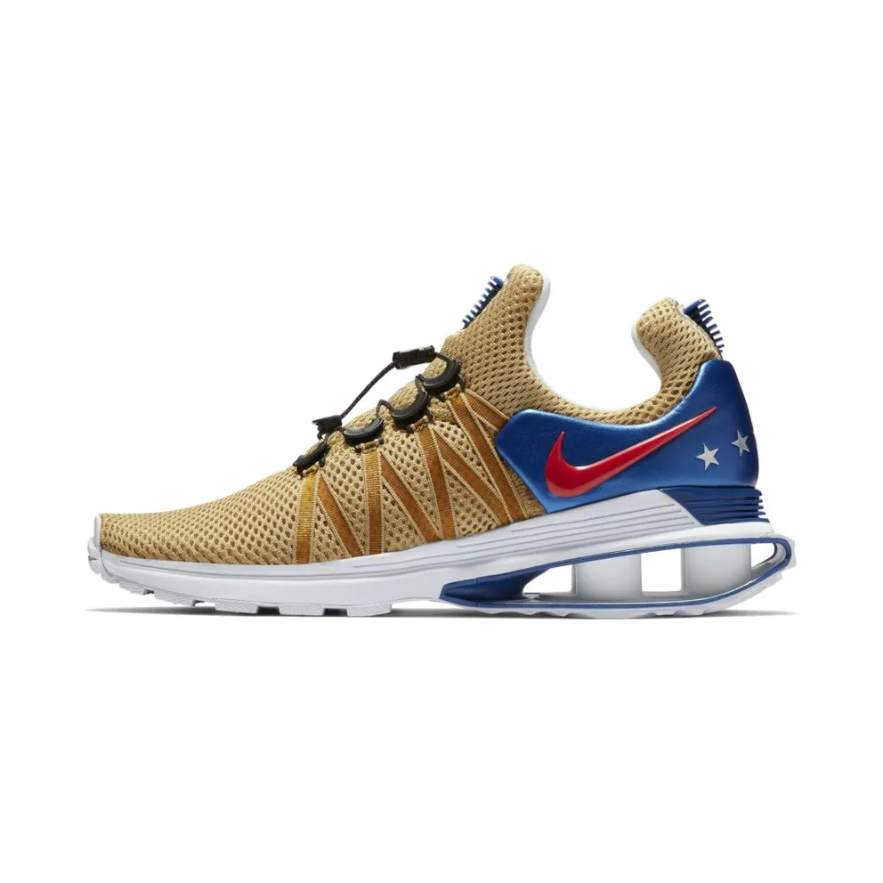 Nike Shox Gravity World Cup (2018) Metallic Gold/White-Gym Blue-Speed Red (AR1999-700)