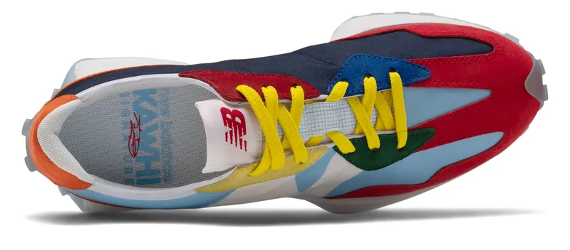 New Balance 327 Kawhi Seismic Moment Munsell White/Team Carolina-Team Orange (MS327BSM)
