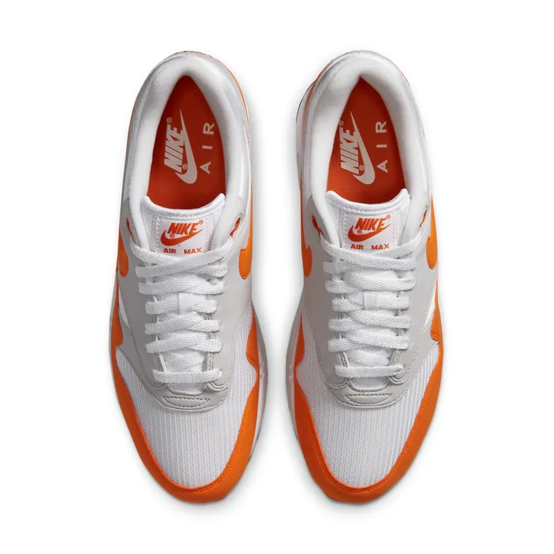 Nike Air Max 1 Anniversary Orange (2020) White/Magma Orange-Neutral Grey-Black (DC1454-101)