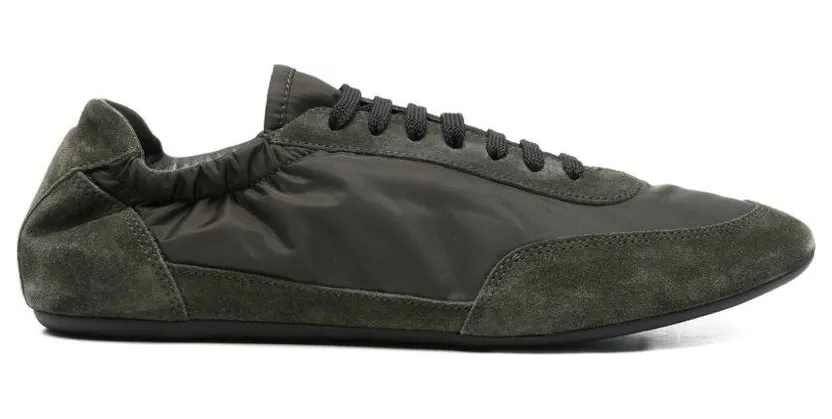Prada – Collapse Re-Nylon en suède elastische sneakers – – Schuhe – Grün (2EG479D7CF0334)