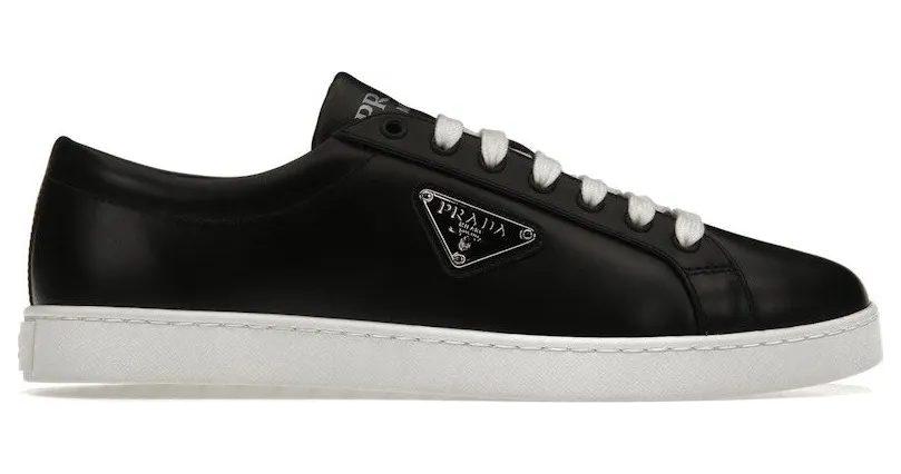 Prada Brushed Leather Black White (2EE376_3F0E_F0632)