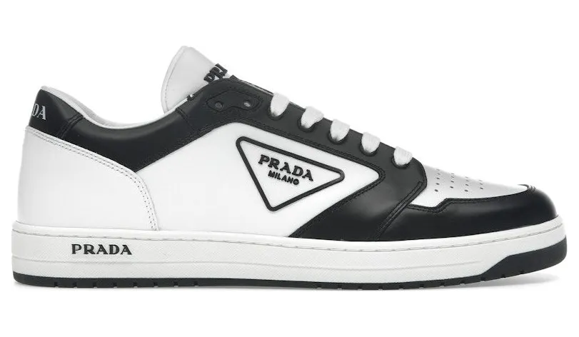 Prada District Leather White Black White (2EE363_3LJ6_F0964)
