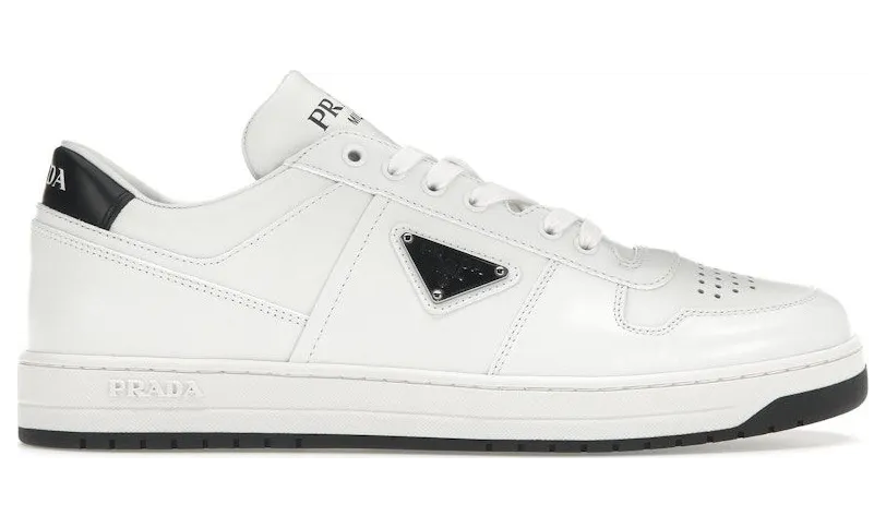 Prada Downtown Low Top Leather White Black (2EE364_3LJ6_F0964)