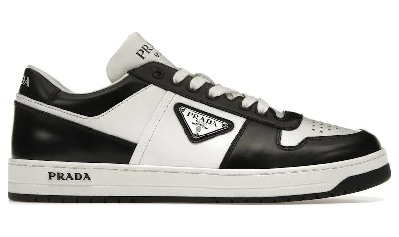Prada Downtown Low Top Leather White Black (2EE364_3LKG_F0964)