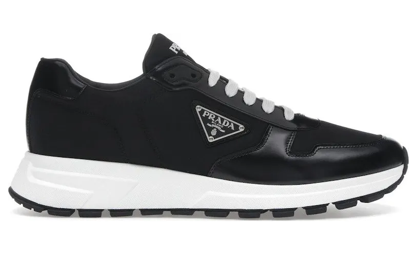 Prada PRAX 01 Re-Nylon Brushed Leather Black White (2EE369_3LF5_FG000)