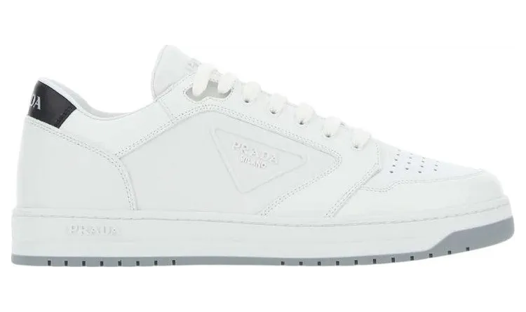 Prada Round Toe White Black (2EE363_3LJ6_F097W)