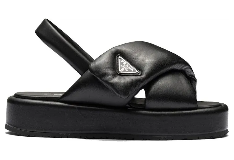 Prada Soft Padded 35mm Wedge Sandals Black Nappa Leather (1XZ758_2DL8_F0002_F_035)