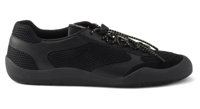 Prada Speedrock Leather and Mesh Fabric “Black” (2EE468 F G000 3ZM0 F0002)