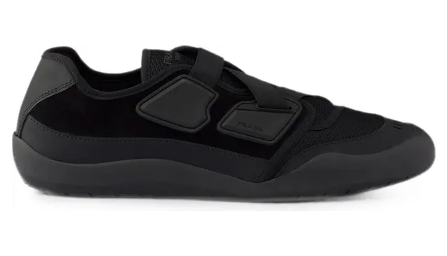 Prada Speedrock Leather and Mesh Fabric “Black” (2EE487 F G000 3H0K F0002)