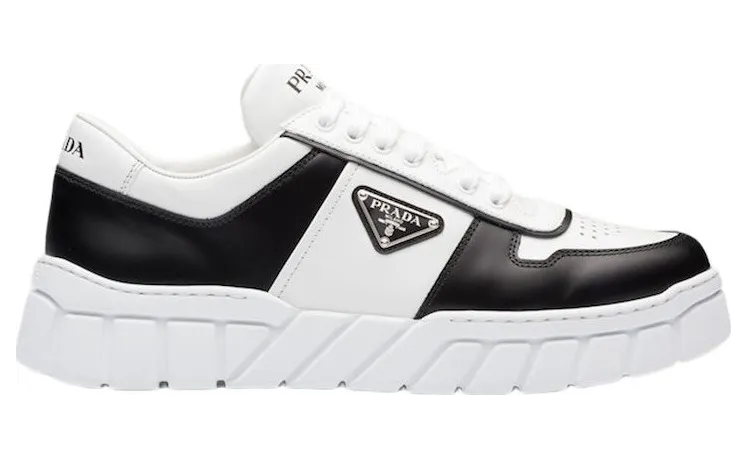 Prada Voluminous Leather White Black (2EE378_3LJ6_F0964)