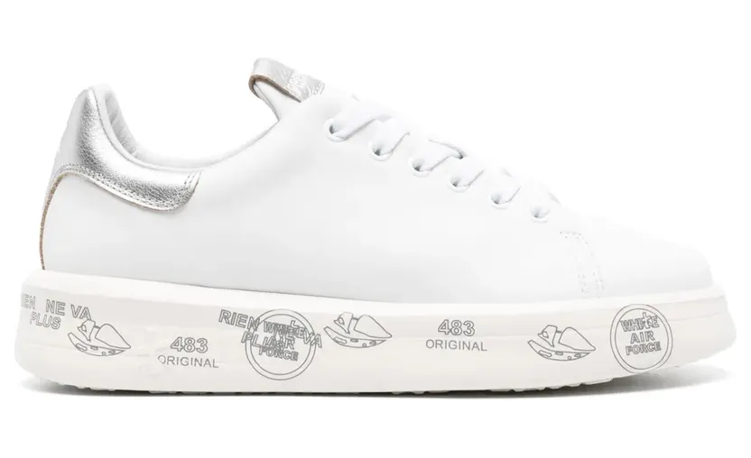 Premiata Belle 6823 leren – White