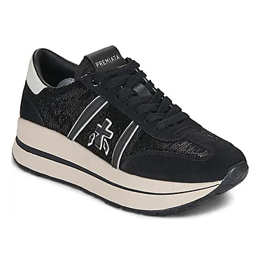 Premiata Bethcoin 8146 with vlakken and logopatch – Blue