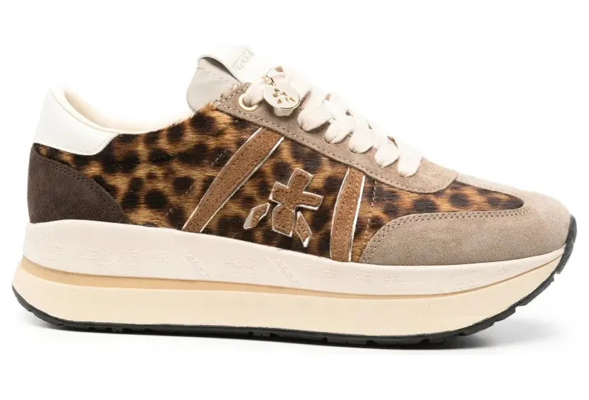 Premiata Bethcoin mit Leopardenprint – Nude (BETHCOIN8701)