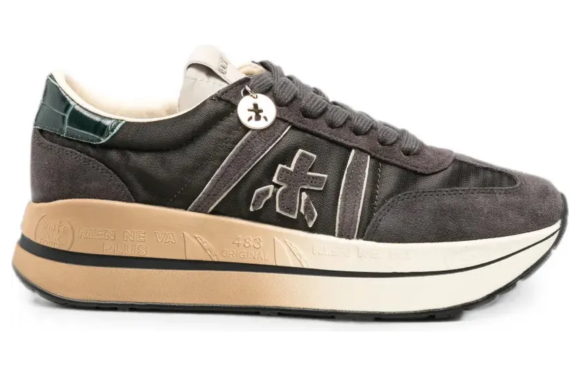 Premiata Bethcoin mit Logo-Patch – Brown (BETHCOIN8505)