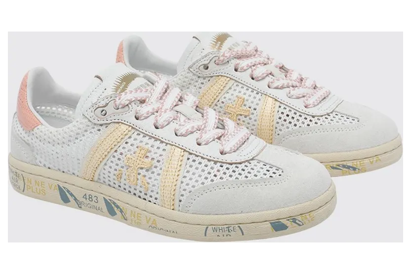 Premiata Bonnie in Micro-Perforated Suede White (BONNIED8039)