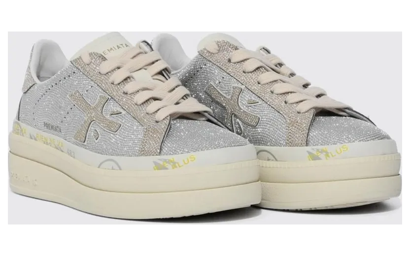 Premiata Claudia Nylon with Rhinestones Silver (CLAUDIA8132)
