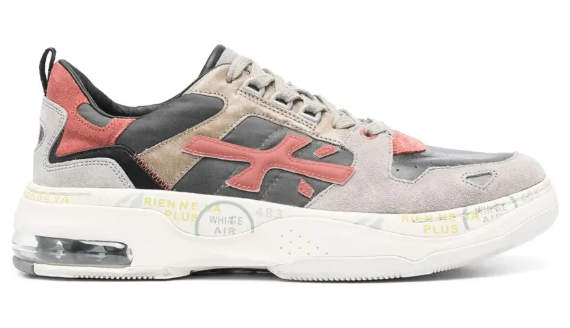 Premiata Drake mit Kontrasteinsätzen – Grey (DRAKE0306)