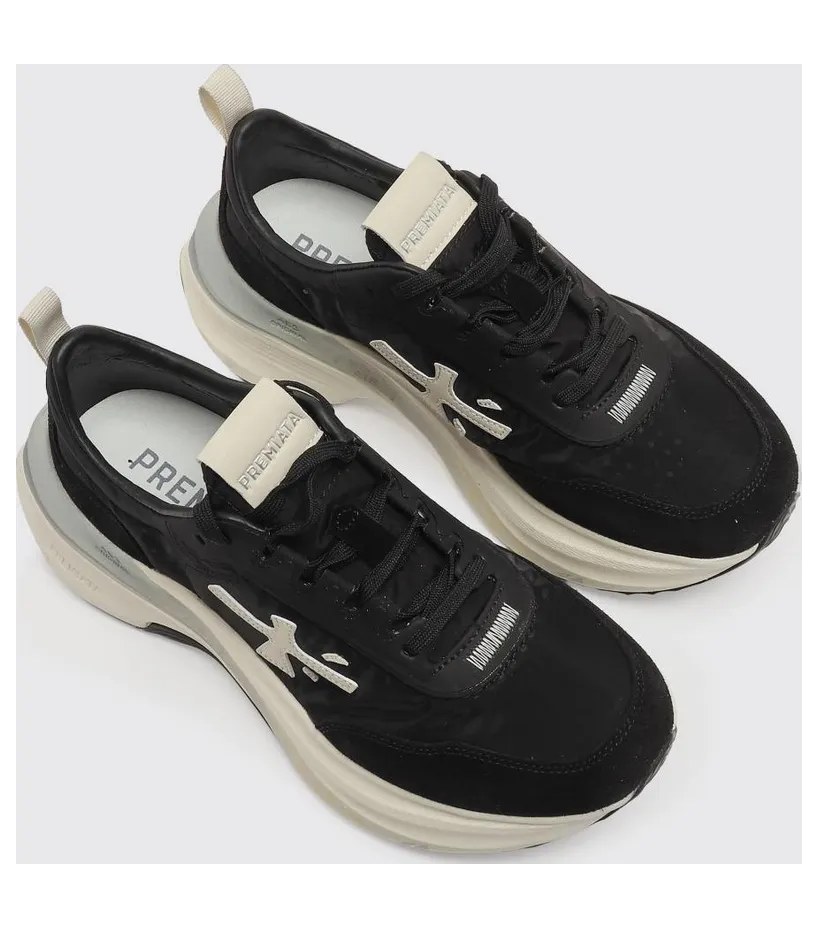 Premiata Hill Nylon and Suede Black 1 (HILL8241)
