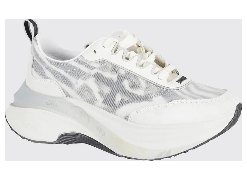 Premiata Hill Nylon and Suede White 1 (HILL7507)