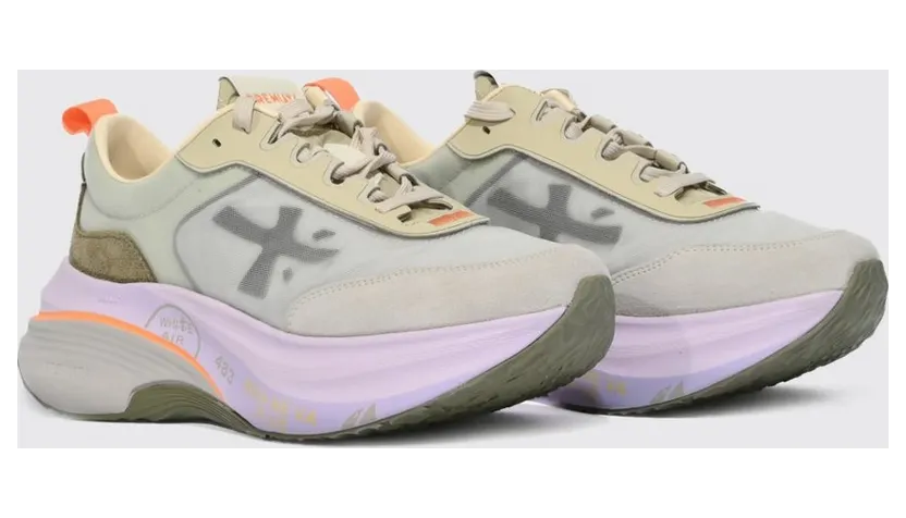 Premiata Hill Nylon and Suede White 2 (HILL7857)