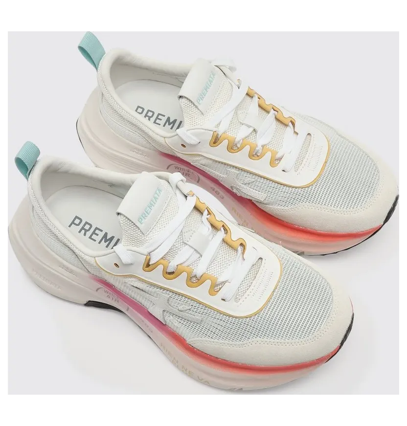 Premiata Hill Nylon and Suede White (HILL8239)